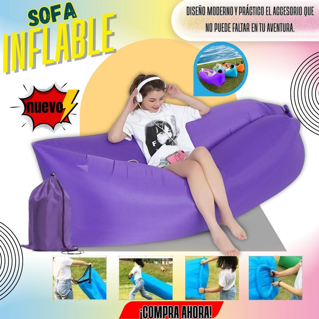 Vista 3 de SOFA INFLABLE HIGH CONFORT💺 - COLOR: MORADO